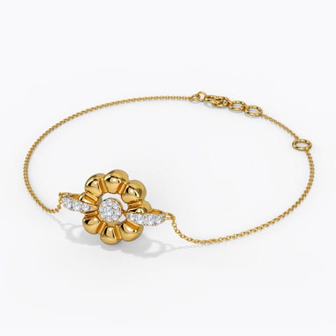 Groove All Night Diamond Bracelet Diamond Bracelets 14 Karat Yellow Gold Groove All Night Diamond Bracelet