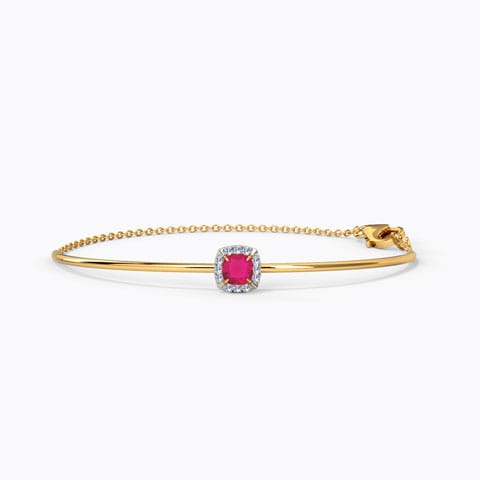 Glinting Quad Gemstone Bracelet Diamond,Gemstone Bracelets 14 Karat Yellow Gold Glinting Quad Gemstone Bracelet