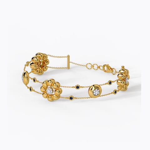 Saturday Night Fever Gemstone Bracelet Diamond,Gemstone Bracelets 14 Karat Yellow Gold Saturday Night Fever Gemstone Bracelet