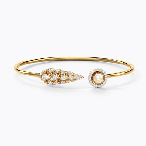 Daylight Pearl Bracelet Diamond,Gemstone Bracelets 18 Karat Yellow Gold Daylight Pearl Bracelet