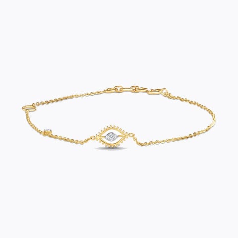 Beaded Petal Diamond Bracelet Diamond Bracelets 14 Karat Yellow Gold Beaded Petal Diamond Bracelet