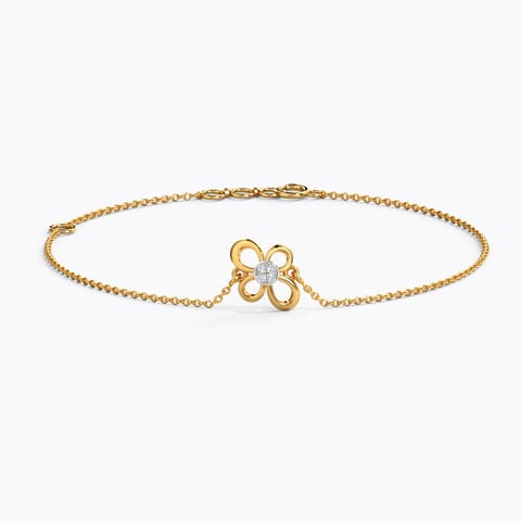 Anya Blooming Diamond Bracelet Diamond Bracelets 14 Karat Yellow Gold Anya Blooming Diamond Bracelet