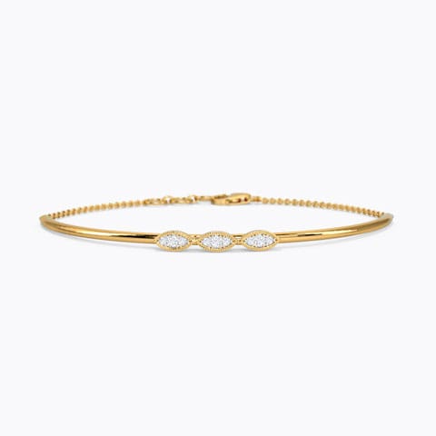 Hilonee Diamond Loha Bracelet Diamond Bracelets 14 Karat Yellow Gold Hilonee Diamond Loha Bracelet