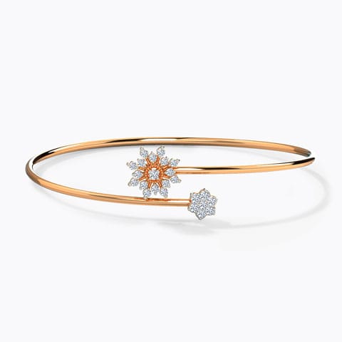 Zenda Sparkle Diamond Bracelet Diamond Bracelets 14 Karat Rose Gold Zenda Sparkle Diamond Bracelet