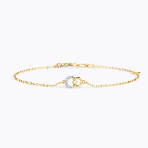 Eternally Linked Diamond Chain Bracelet Diamond Bracelets 14 Karat Yellow Gold Eternally Linked Diamond Chain Bracelet