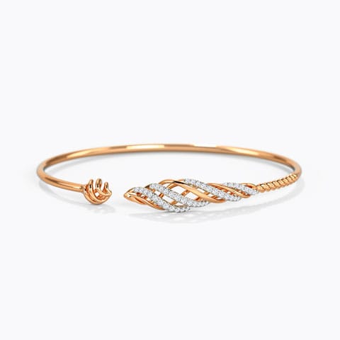 Rasa Diamond Bracelet Diamond Bracelets 14 Karat Rose Gold Rasa Diamond Bracelet