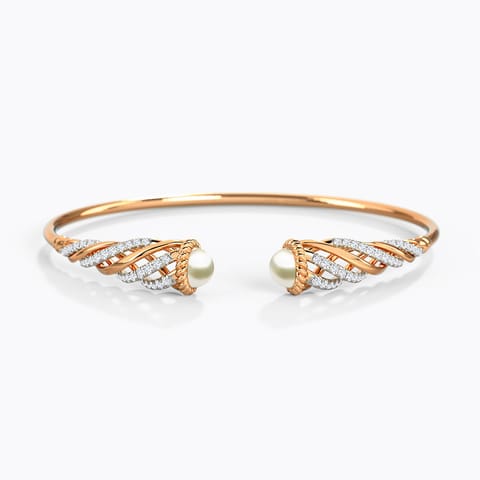 Citali Pearl Bracelet Diamond,Gemstone Bracelets 14 Karat Rose Gold Citali Pearl Bracelet