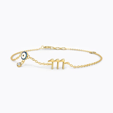 Desire Evil Eye Diamond Bracelet Diamond Bracelets 14 Karat Yellow Gold Desire Evil Eye Diamond Bracelet