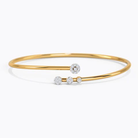 Nabena Flora Diamond Bracelet Diamond Bracelets 14 Karat Yellow Gold Nabena Flora Diamond Bracelet