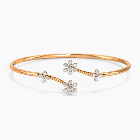 Kinaya Sparkle Diamond Bracelet Diamond Bracelets 14 Karat Rose Gold Kinaya Sparkle Diamond Bracelet