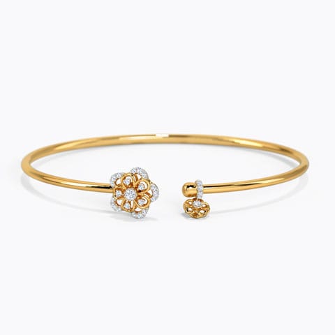 Amahira Spring Diamond Bracelet Diamond Bracelets 14 Karat Yellow Gold Amahira Spring Diamond Bracelet