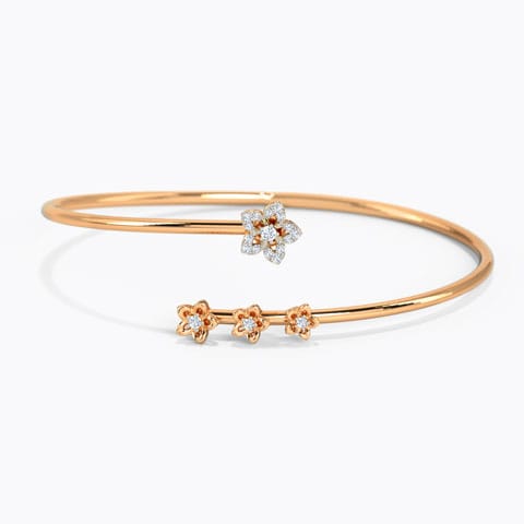 Alorna Bouquet Diamond Bracelet Diamond Bracelets 14 Karat Rose Gold Alorna Bouquet Diamond Bracelet