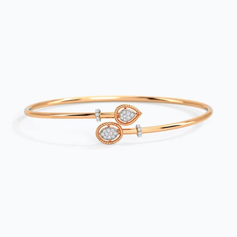 Pebble Drops Diamond Bracelet Diamond Bracelets 14 Karat Rose Gold Pebble Drops Diamond Bracelet