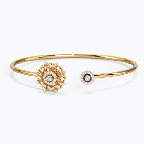 Kashina Bloom Diamond Bracelet Diamond Bracelets 14 Karat Yellow Gold Kashina Bloom Diamond Bracelet