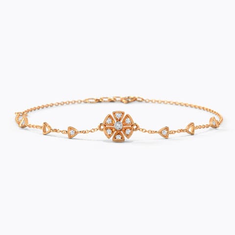 Emma Elegant Diamond Bracelet Diamond Bracelets 14 Karat Rose Gold Emma Elegant Diamond Bracelet