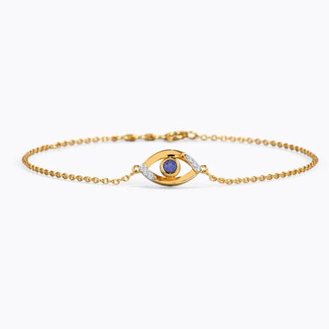 Anna Smart Evil Eye Gemstone Bracelet Diamond,Gemstone Bracelets 14 Karat Yellow Gold Anna Smart Evil Eye Gemstone Bracelet