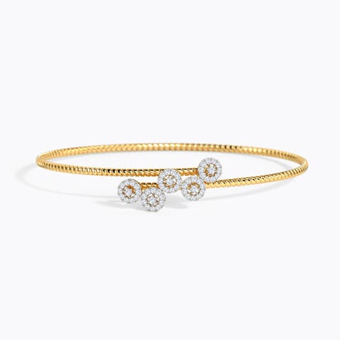 Soraia Diamond Bracelet Diamond Bracelets 14 Karat Yellow Gold Soraia Diamond Bracelet