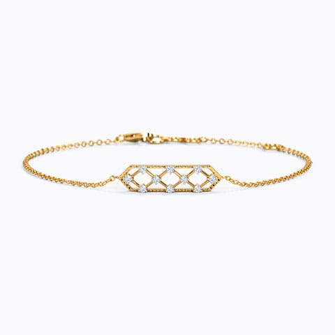 Ella Flickering Diamond Bracelet Diamond Bracelets 14 Karat Yellow Gold Ella Flickering Diamond Bracelet