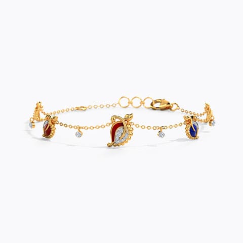 Akina Radiant Diamond Bracelet Diamond Bracelets 14 Karat Yellow Gold Akina Radiant Diamond Bracelet
