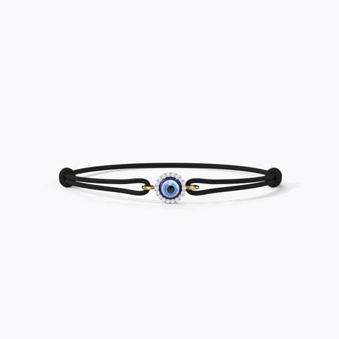 Anika Halo Evil Eye Bracelet Diamond,Gemstone Bracelets 18 Karat Yellow Gold Anika Halo Evil Eye Bracelet