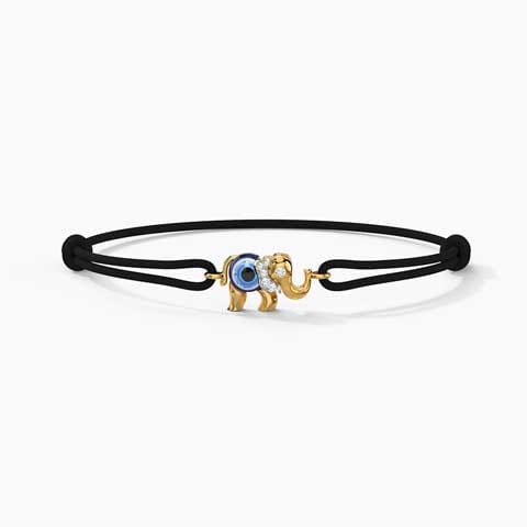 Camila Ele Evil Eye Bracelet Diamond,Gemstone Bracelets 18 Karat Yellow Gold Camila Ele Evil Eye Bracelet