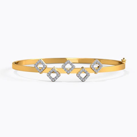 Suzan Block Diamond Bracelet Diamond Bracelets 18 Karat Yellow Gold Suzan Block Diamond Bracelet