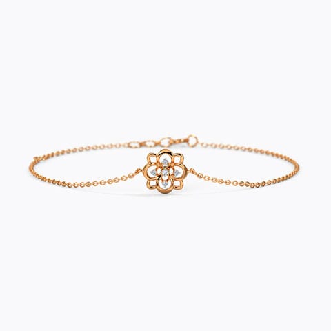 Sophia Sparkle Diamond Bracelet Diamond Bracelets 14 Karat Rose Gold Sophia Sparkle Diamond Bracelet