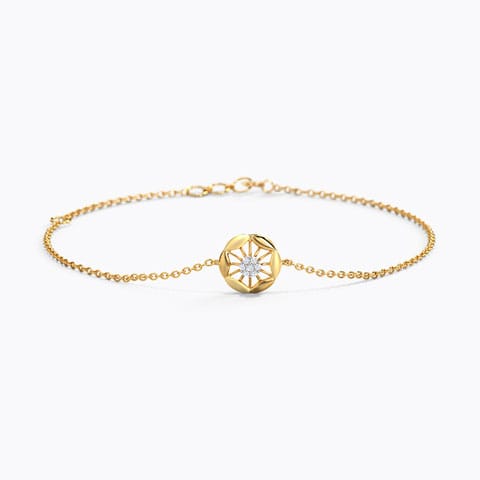 Kyra Radiant Diamond Bracelet Diamond Bracelets 14 Karat Yellow Gold Kyra Radiant Diamond Bracelet