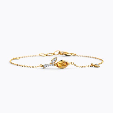 Kyra Radiant Gemstone Bracelets Diamond,Gemstone Bracelets 14 Karat Yellow Gold Kyra Radiant Gemstone Bracelets