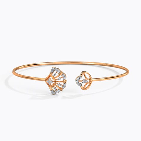 Evanna Diamond Bracelet Diamond Bracelets 14 Karat Rose Gold Evanna Diamond Bracelet