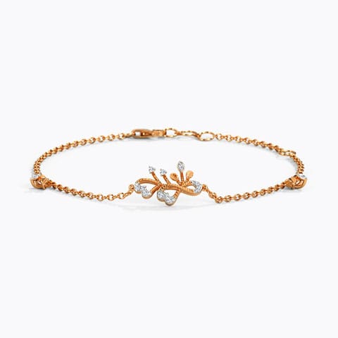 Joella Diamond Bracelet Diamond Bracelets 14 Karat Rose Gold Joella Diamond Bracelet