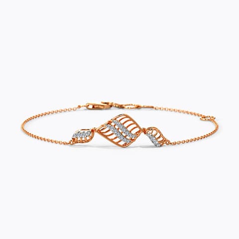 Fenica Diamond Bracelet Diamond Bracelets 14 Karat Rose Gold Fenica Diamond Bracelet