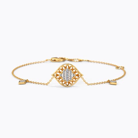 Rubiana Diamond Bracelet Diamond Bracelets 14 Karat Yellow Gold Rubiana Diamond Bracelet