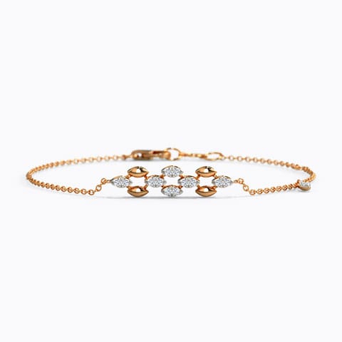 Rimena Diamond Bracelet Diamond Bracelets 14 Karat Rose Gold Rimena Diamond Bracelet