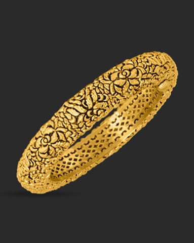 The Temple Shrine 22Kt Gold Bangle Gold Bangles 22 Karat Yellow Gold The Temple Shrine 22Kt Gold Bangle