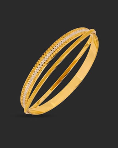 Crossover 22KT Gold Bangle Gold Bangles 22 Karat Yellow Gold Crossover 22KT Gold Bangle