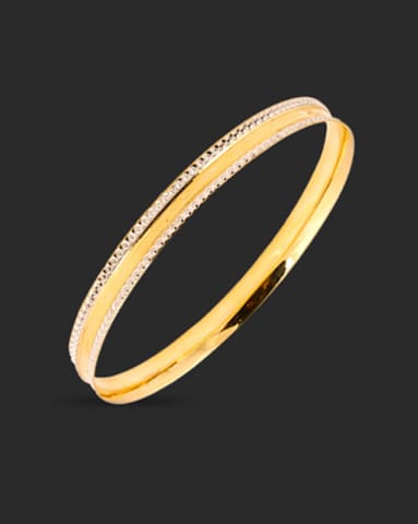 Gritty Texture 22KT Gold Bangle Gold Bangles 22 Karat Yellow Gold Gritty Texture 22KT Gold Bangle