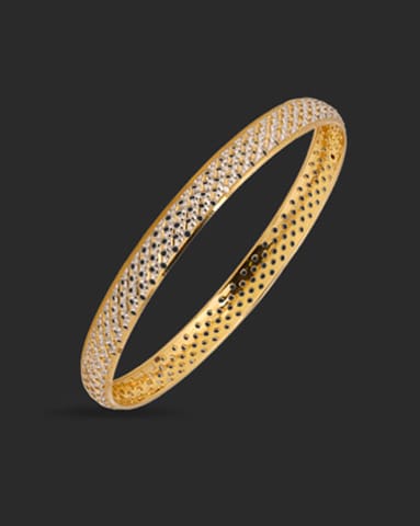 Modish Lattice 22KT Gold Bangle Gold Bangles 22 Karat Yellow Gold Modish Lattice 22KT Gold Bangle