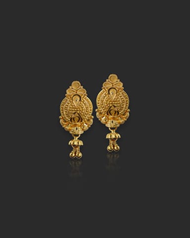 Aloki 22KT Gold Drop Earrings Gold Earrings 22 Karat Yellow Gold Aloki 22KT Gold Drop Earrings
