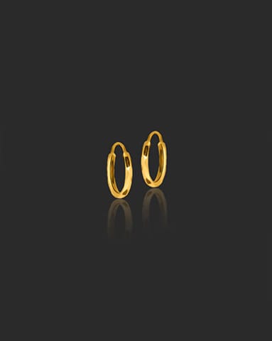 Tinkerbell Kids' 22KT Gold Earrings Gold Earrings 22 Karat Yellow Gold Tinkerbell Kids' 22KT Gold Earrings