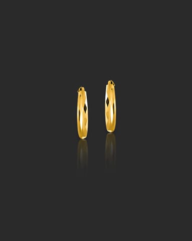 Latika Gold Hoop Earrings Gold Earrings 22 Karat Yellow Gold Latika Gold Hoop Earrings