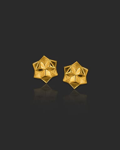 Aarna 22KT Gold Stud Earrings Gold Earrings 22 Karat Yellow Gold Aarna 22KT Gold Stud Earrings
