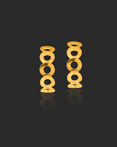 Ela 22KT Gold Stud Earrings Gold Earrings 22 Karat Yellow Gold Ela 22KT Gold Stud Earrings