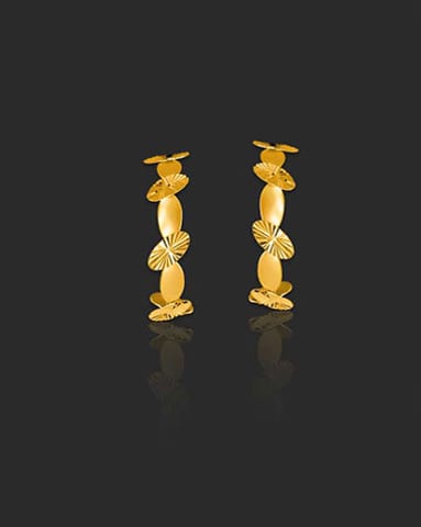 Daksha 22KT Gold Drop Earrings Gold Earrings 22 Karat Yellow Gold Daksha 22KT Gold Drop Earrings