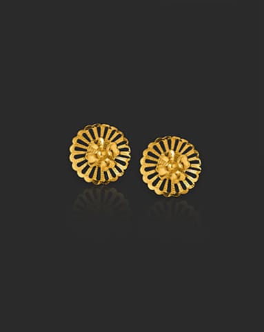 Oorvi 22KT Gold Drop Earrings Gold Earrings 22 Karat Yellow Gold Oorvi 22KT Gold Drop Earrings