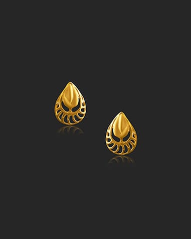 Meesha 22KT Gold Earrings Gold Earrings 22 Karat Yellow Gold Meesha 22KT Gold Earrings