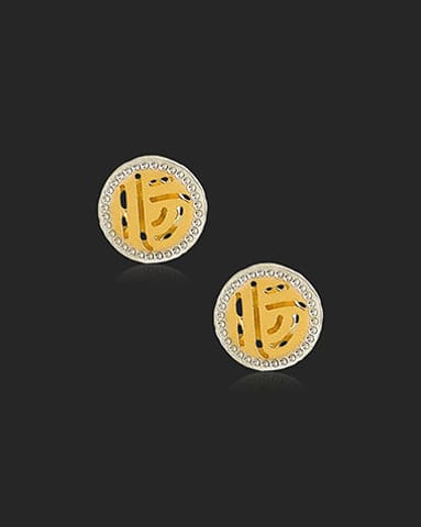 Namani 22KT Gold Trendy Delicate Earrings Gold Earrings 22 Karat Yellow Gold Namani 22KT Gold Trendy Delicate Earrings
