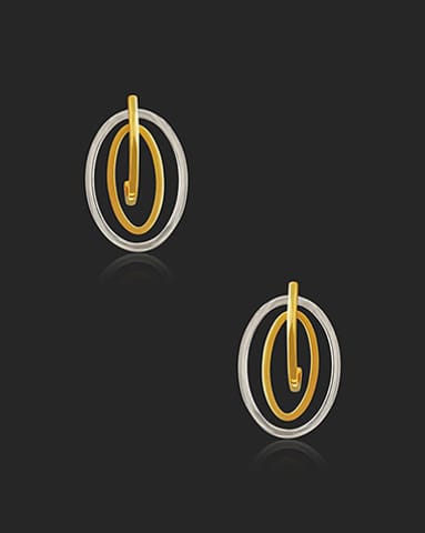 Miloni Geometric 22Kt Gold Earring Gold Earrings 22 Karat Yellow Gold Miloni Geometric 22Kt Gold Earring