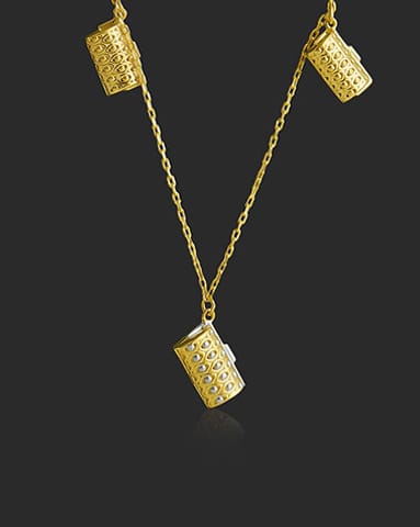 Aayra 22Kt Gold Matching Set, Charm Necklets Gold Necklaces 22 Karat Yellow Gold Aayra 22Kt Gold Matching Set, Charm Necklets