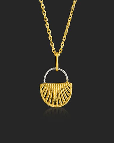 Bag 22Kt Gold Matching Set, Charm Necklets Gold Necklaces 22 Karat Yellow Gold Bag 22Kt Gold Matching Set, Charm Necklets